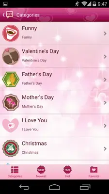 Handcent SMS Skin(Love) android App screenshot 2